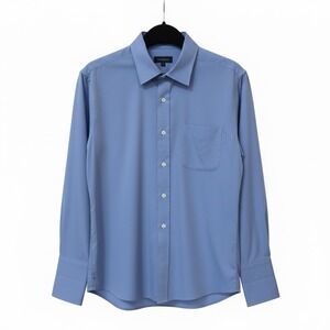 Brooks Brothers 346 Dress Shirt Mens 15.5-33 Blue Non-Iron French Cuff